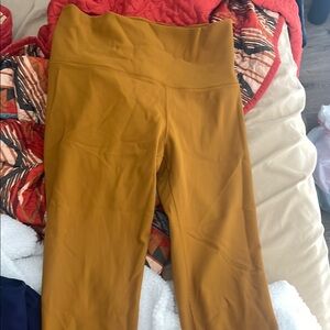 Mustard Yellow High-Waisted Leggings